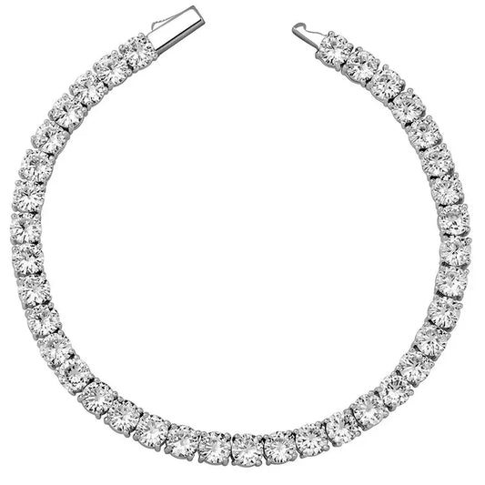 5MM TENNIS BRACELET - WHITE GOLD