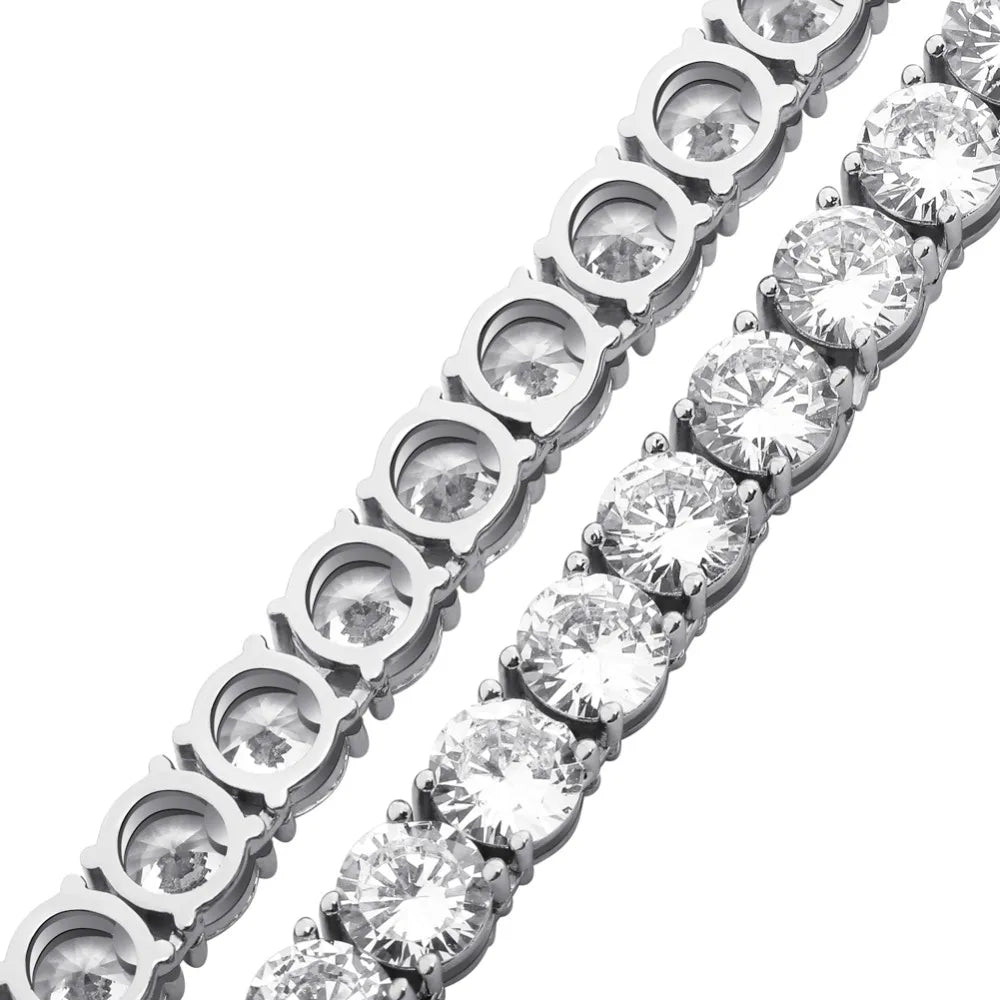 5MM TENNIS CHAIN - WHITE GOLD