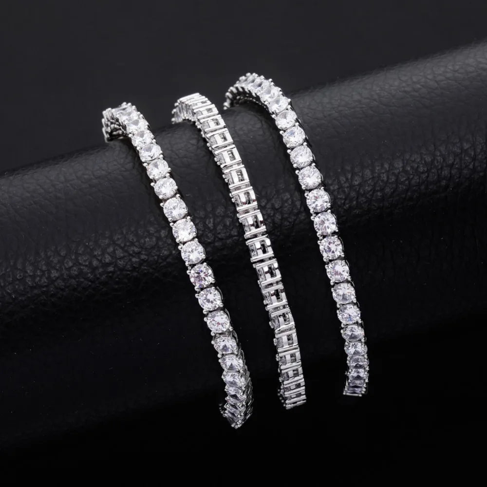 5MM TENNIS CHAIN - WHITE GOLD
