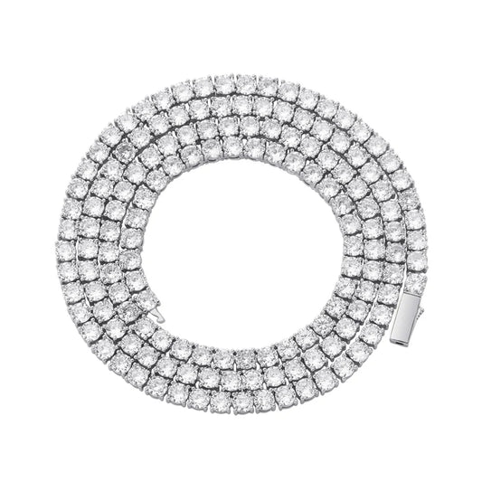 5MM TENNIS CHAIN - WHITE GOLD