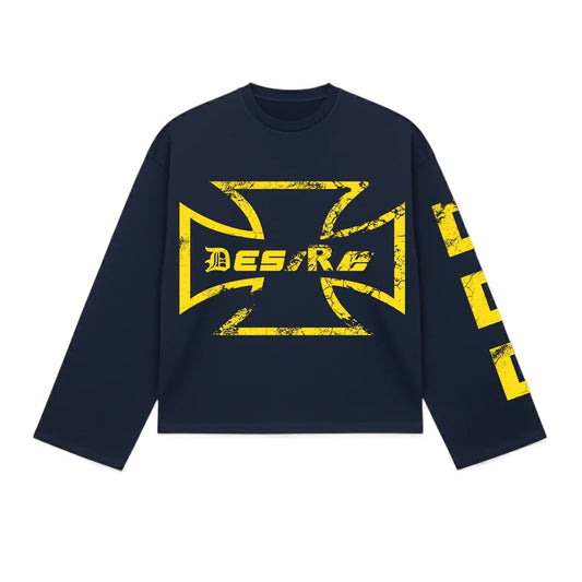 MALTESE CROSS LONGSLEEVE - NAVY