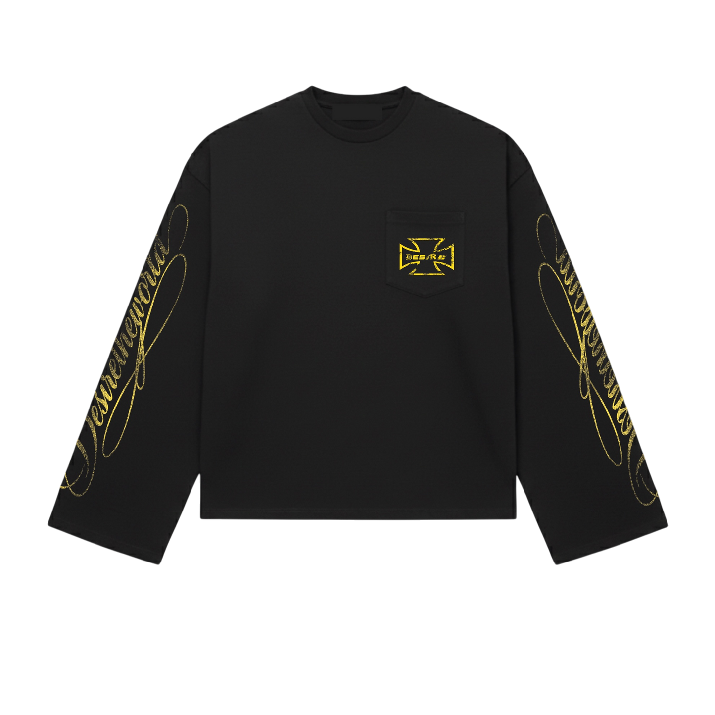 DTW SCRIPT LONGSLEEVE - YELLOW
